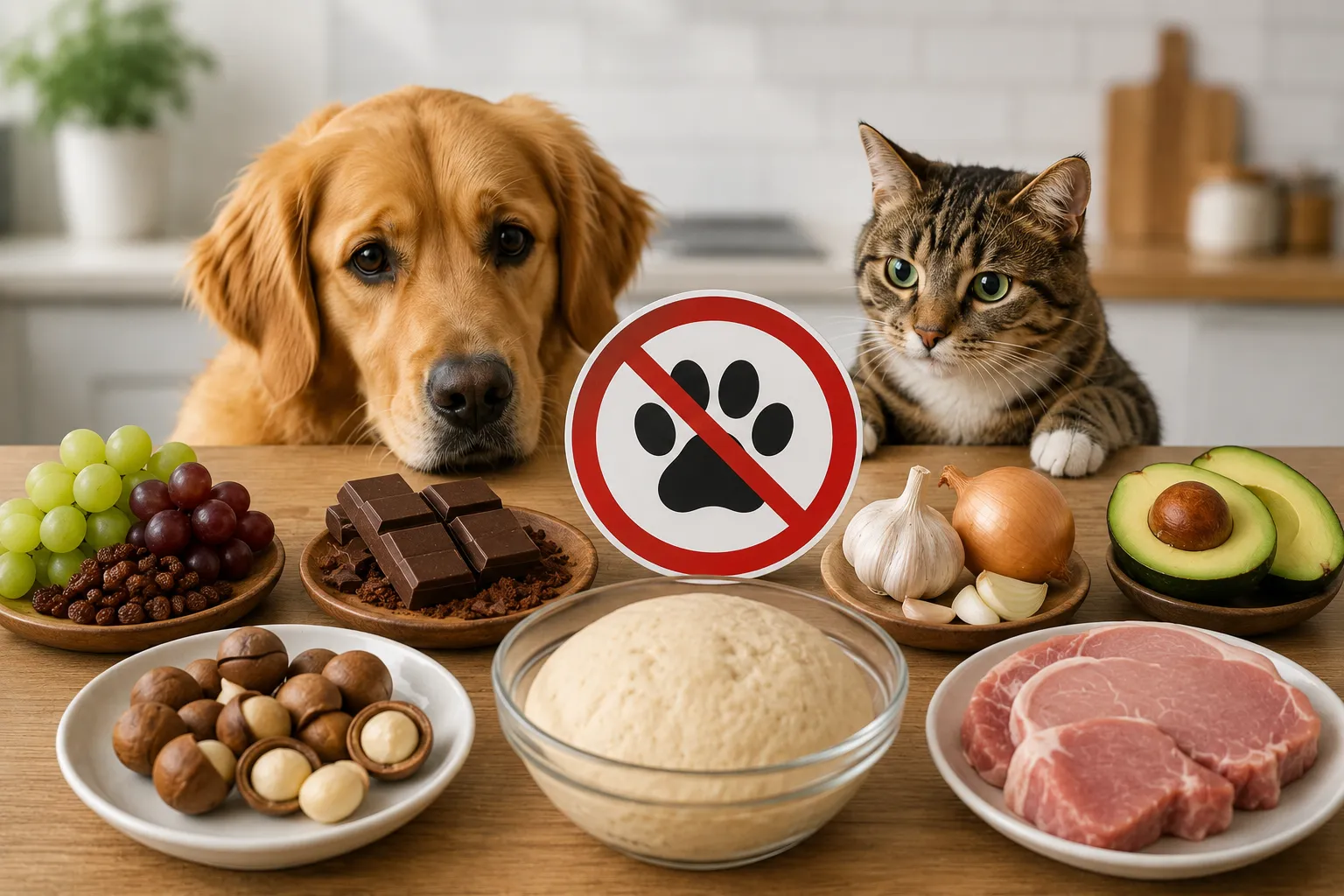 Опасные продукты для собак и кошек: чем нельзя кормить питомца